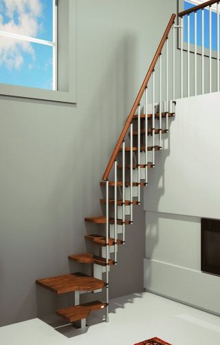 室内现代简约风格阁楼复式楼梯设计图 