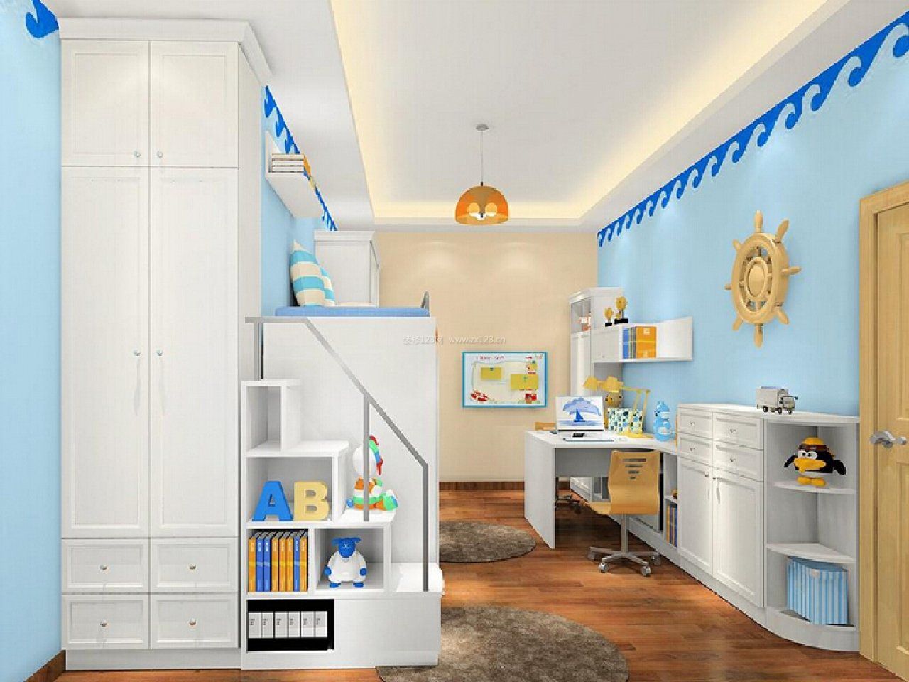 地中海风格室内设计儿童房间装潢