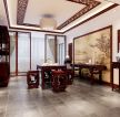 中式风格室内客厅装饰画效果图