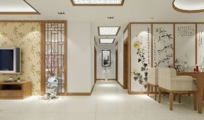 中式客廳裝飾畫 客廳沙發(fā)背景墻效果圖