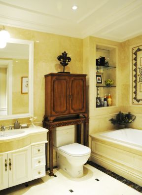 欧式三层别墅卫生间浴室装修图