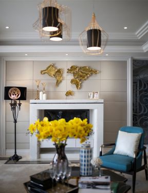 欧式三层别墅室内装饰设计效果图图片