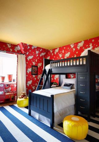 混搭设计风格10平儿童房室内颜色搭配效果图