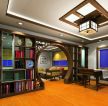 新中式风格装饰元素家居书房效果图欣赏