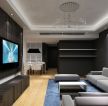 80平米小户型室内电视墙装潢装修设计效果图
