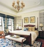 古典卧室床头装饰画设计图片