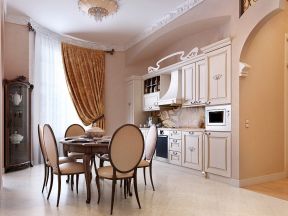 客厅和厨房隔断效果图大全 欧式风格厨房