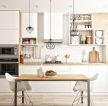 现代简约风格白色小厨房吊灯图片