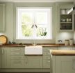 现代简约家装风格室内厨房柜门颜色效果图