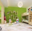 最新儿童房间实木高低床装修效果图片