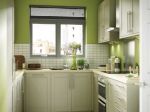 现代田园风格厨房整体橱柜柜门颜色效果图