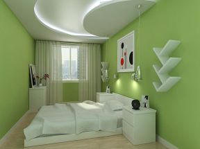 现代卧室 10平米卧室装修效果图片