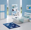 简约风格儿童房卧室装修效果图蓝色