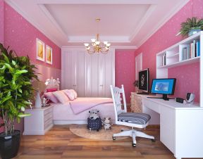 15平米女生卧室 温馨粉色女生卧室