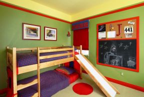100平米三居室 儿童房高低床装修效果图