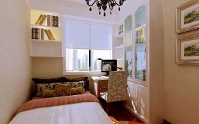 小卧室装潢欧式风格书柜效果图欣赏