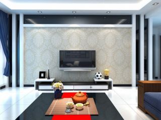 现代风格客厅电视墙装饰壁纸