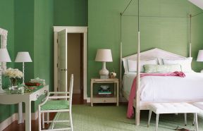 20平方卧室 绿色家装