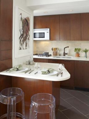 70平米两室一厅小厨房装饰 小型厨房餐厅设计图片
