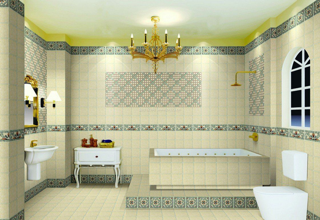 别墅地中海风格浴室装修图片