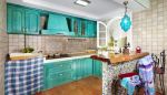 别墅地中海风格厨房橱柜颜色