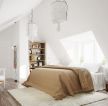 欧式小型阁楼卧室床头背景墙设计 