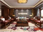 新中式客厅实木沙发装修效果图片大全