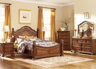 卧室欧式古典床床头背景装修效果图片