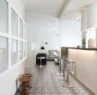 现代客厅厨房家装设计装修效果图片