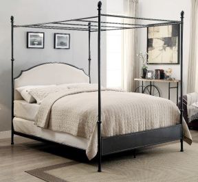 松木家具卧室效果图 欧式古典床装修效果图片