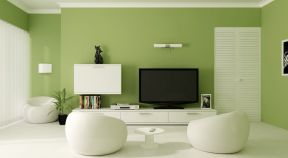 客厅乳胶漆颜色 绿色家装