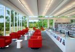 现代风格书馆建筑单人沙发设计