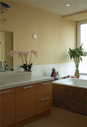 家居浴室整体浴室柜装修设计效果图片