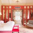 美式古典风格女生卧室布置装修效果图片