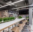 100平米餐厅盆栽植物图片