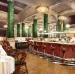 100平米美式古典餐厅装修效果图