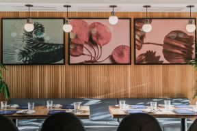 100平米餐厅 沙发背景墙装饰