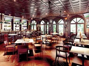 100平米餐厅 美式设计风格