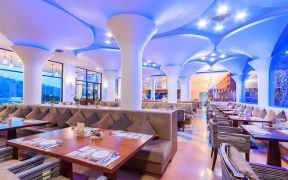 100平米餐厅 地中海餐厅装修