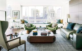 现代风格客厅室内沙发颜色搭配设计
