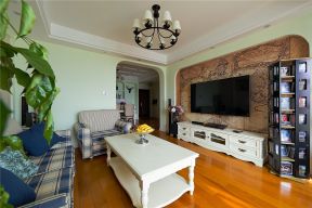 家装美式风格效果图 小户型电视墙设计