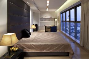 现代化新房设计床软包背景墙效果图