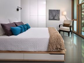 现代化简约风格新房卧室床设计
