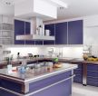 80后风格厨房紫色橱柜装修效果图片