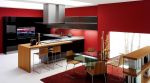 80后风格厨房红色图片