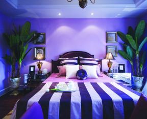 90后女生卧室 紫色卧室装修效果图