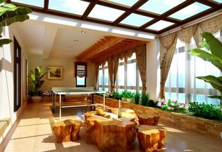 阳台茶室设计图新中式风格