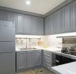 95平米三居室厨房橱柜装修效果图片欣赏