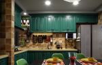 95平米三居室厨房橱柜设计效果图片