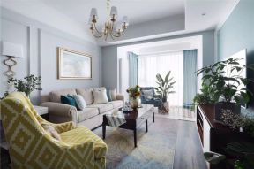 美式简欧风格客厅组合沙发装修效果图片
